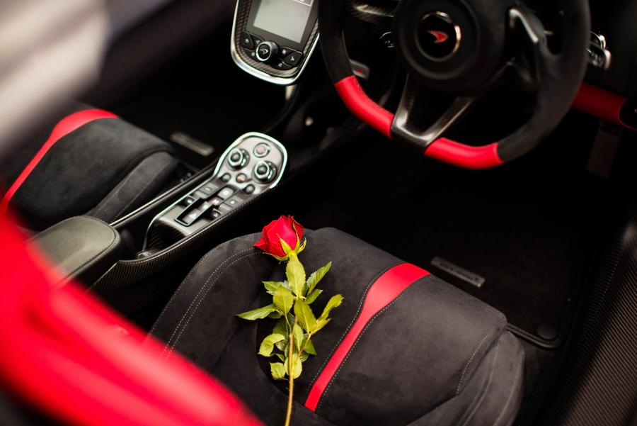 Детали интерьера McLaren 570S Spider Valentine 2018 года  (фото 9 из 9)